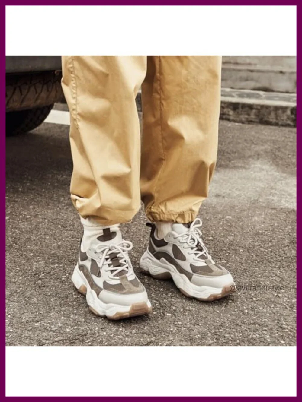 Chunky Platform Sneakers Women Lace Up Casual Dad Shoes Pig Suede Leather